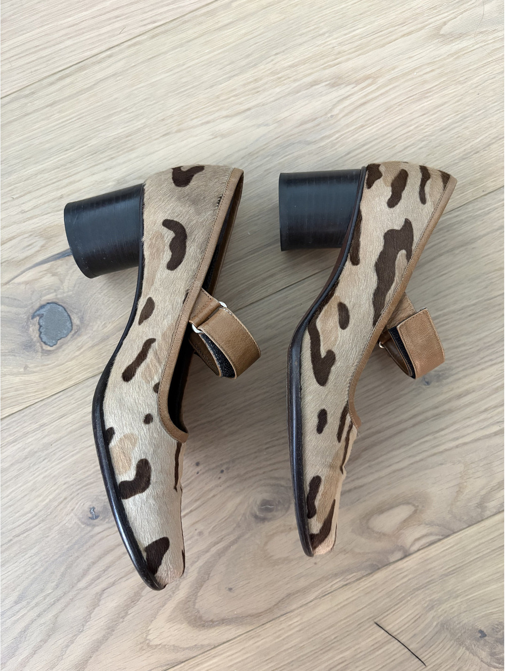 Vintage Fendi Pony Hair Maryjane Heels - Picture 5 of 6